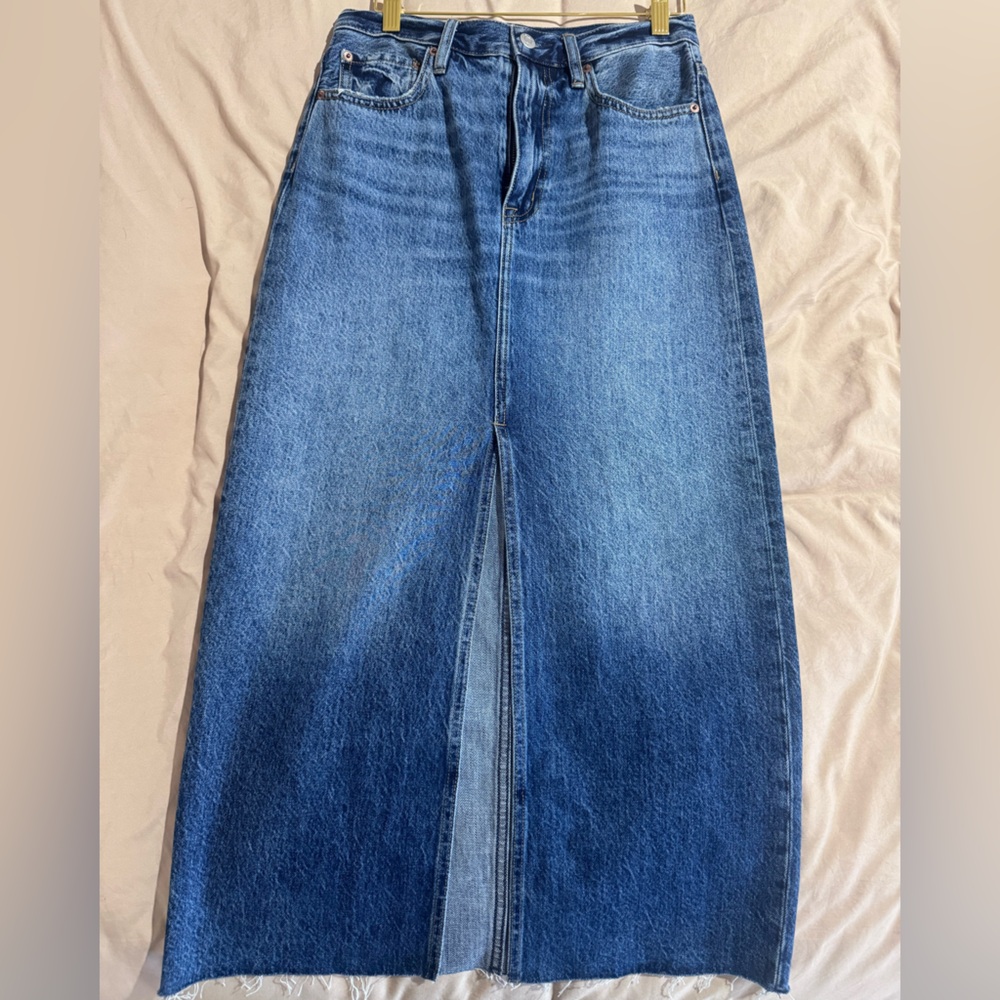 Pistola Alice Midi Denim Skirt